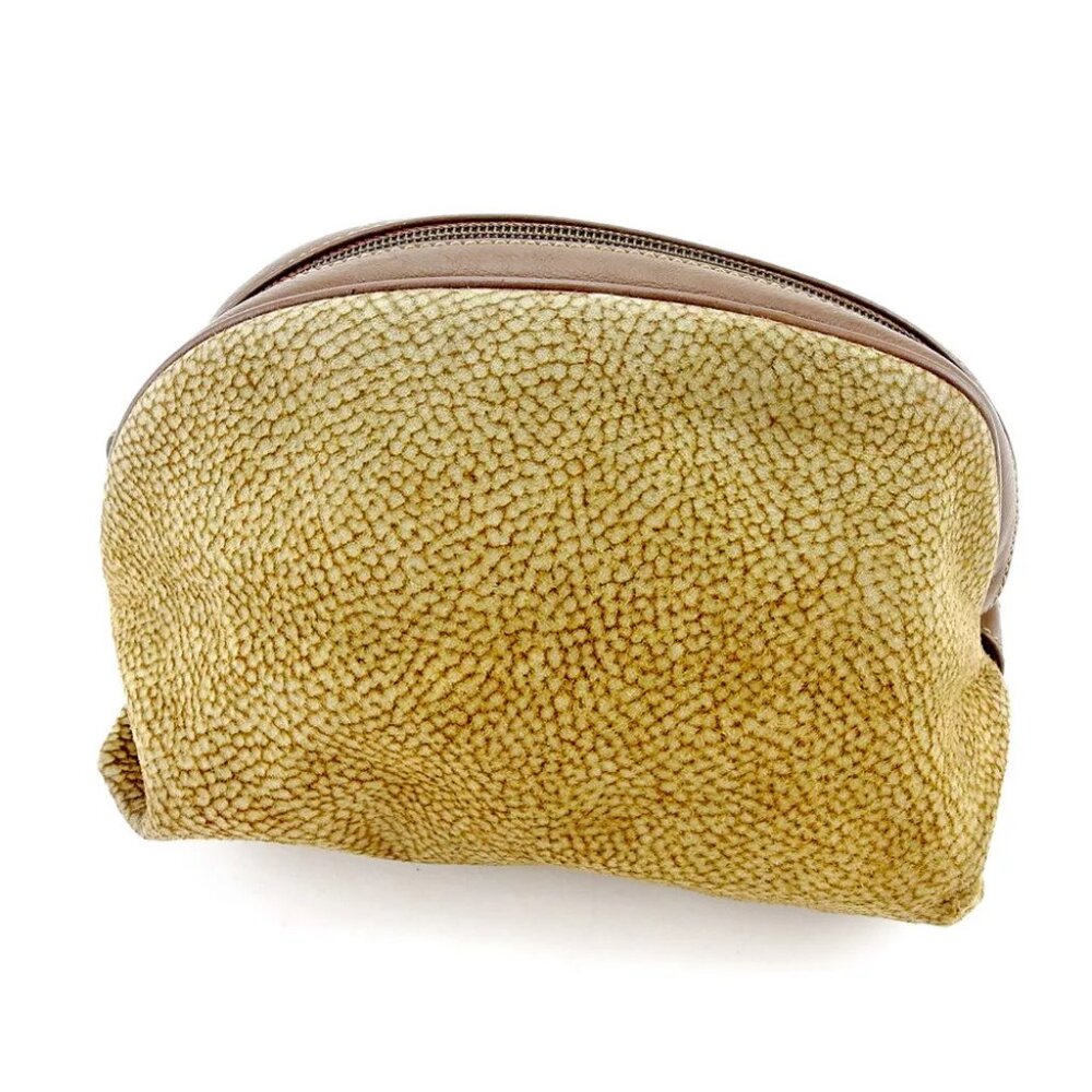 Borbonese Pouch Bag Beige Brown Woman unisex